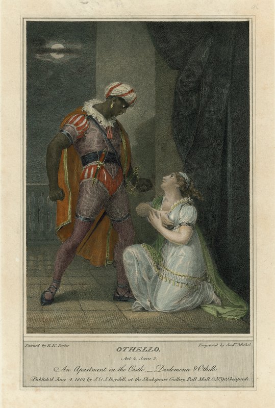 Illustration pour Othello de Shakespeare, Acte 4 Scène 2 - Robert Kerr (after) Porter