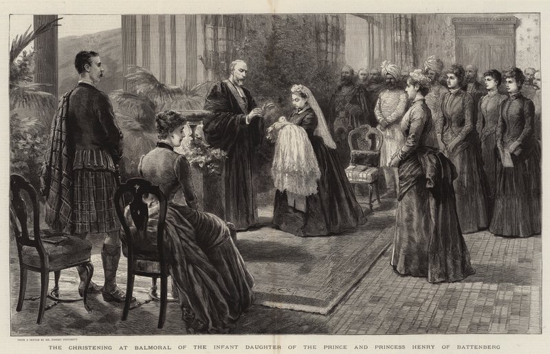 Le baptême à Balmoral de la fille du prince et de la princesse Henry de Battenberg - Robert Pritchett
