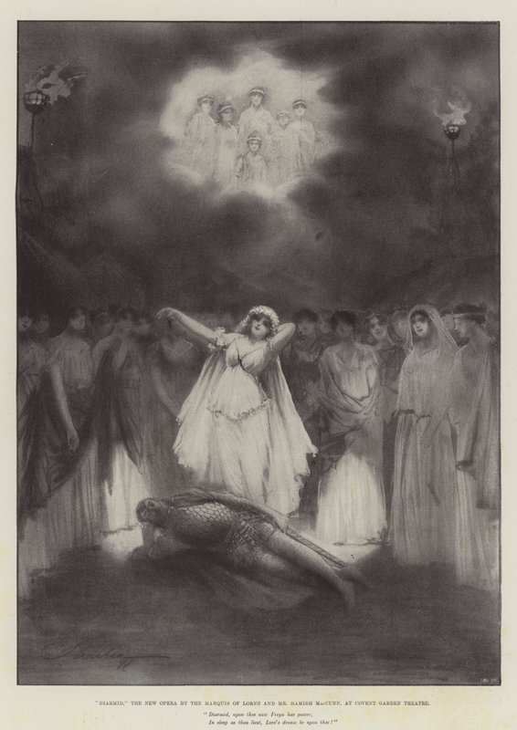 Diarmid, la nouvelle opéra du Marquis de Lorne et de M. Hamish MacCunn, au Théâtre de Covent Garden - Robert Sauber