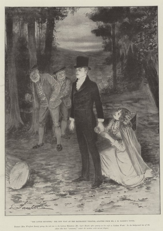 Le Petit Ministre, la nouvelle pièce au théâtre Haymarket, adaptée du roman de M. J. M. Barrie - Robert Sauber