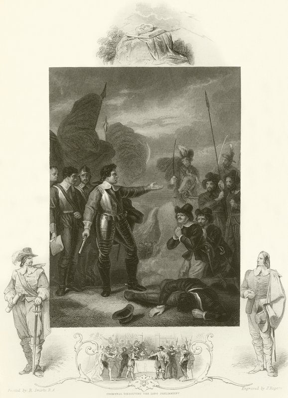 Cromwell réprimant la mutinerie dans l