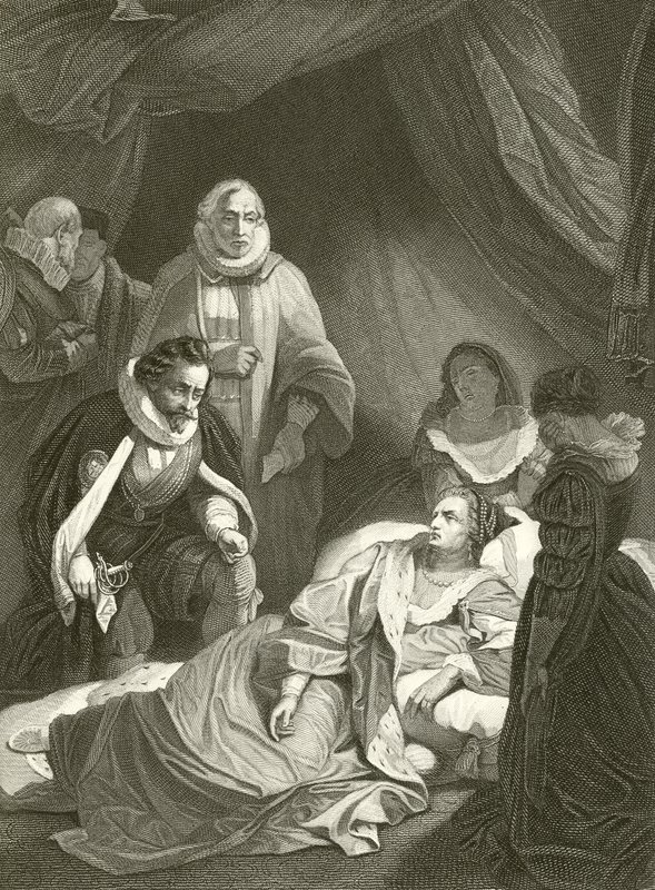 Dernières heures de la reine Élisabeth - Robert Smirke