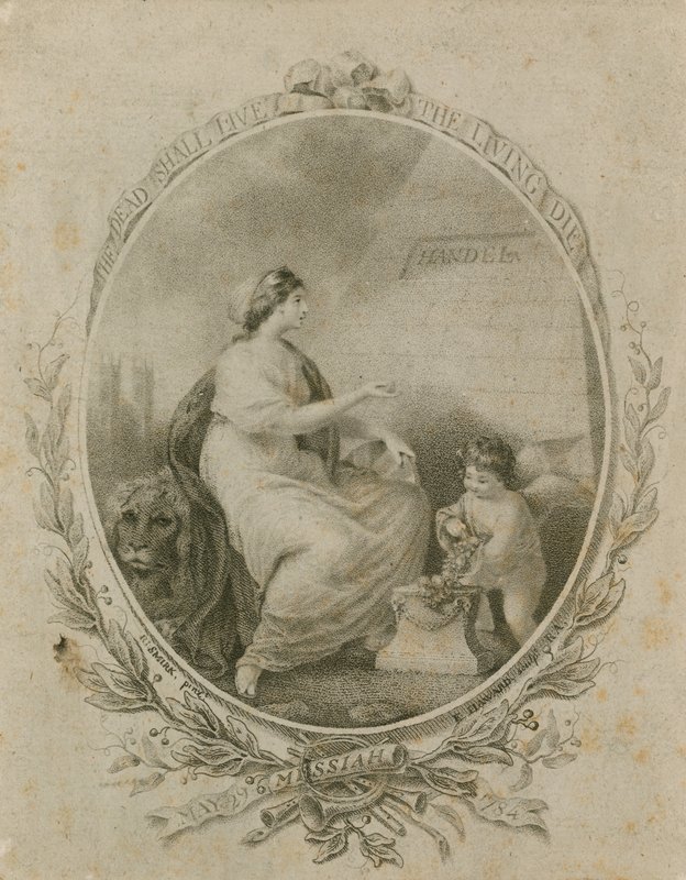 Promotion pour une représentation du Messie de Haendel, Westminster Abbey, Londres, 29 mai 1784 - Robert Smirke