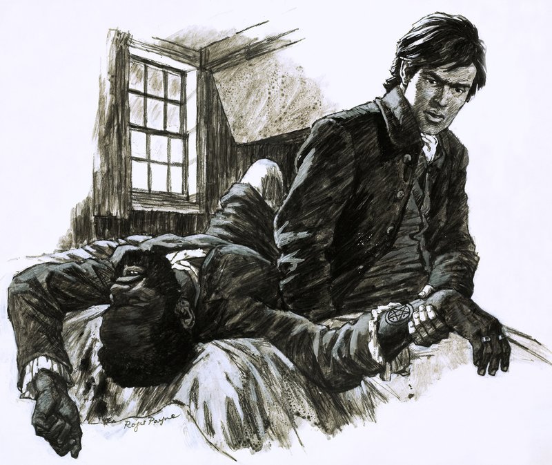 Un ennemi inconnu, illustration de la série La marque du pentagramme - Roger Payne