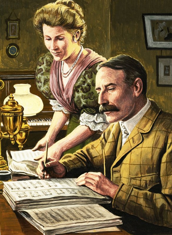 Edward Elgar et son épouse, Caroline Alice - Roger Payne