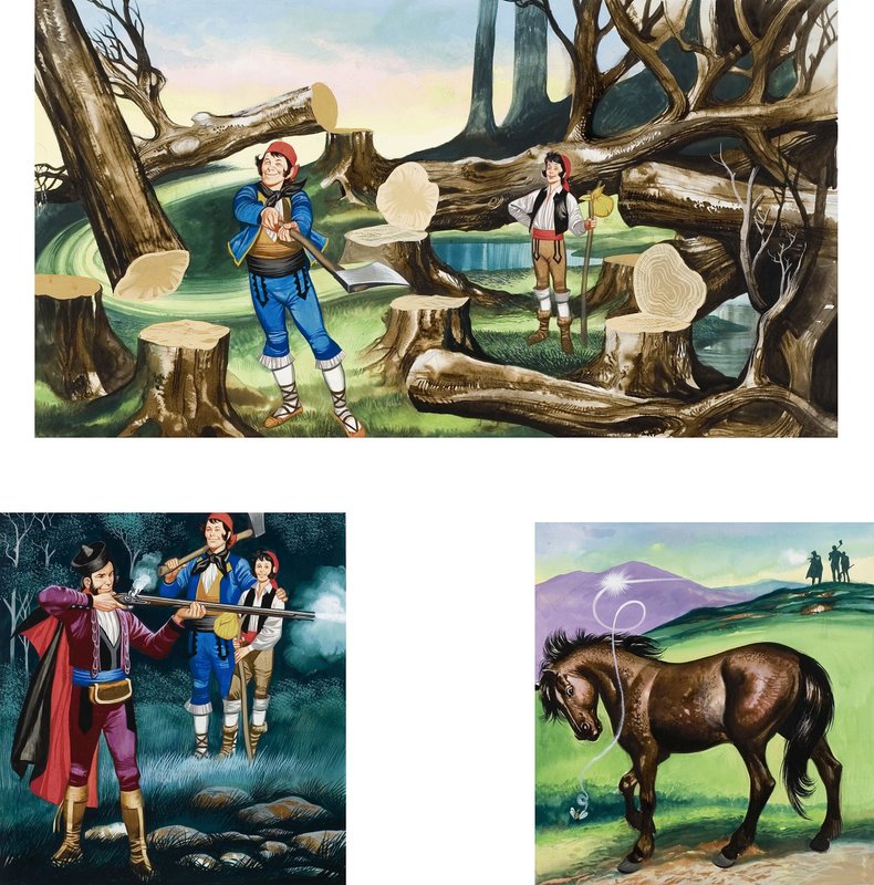 Illustrations pour Michael et les hommes puissants - Ron Embleton