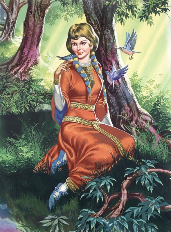 Maid Marian (gouache sur papier) - Ron Embleton