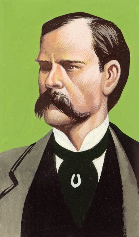 Wyatt Earp (gouache sur papier) - Ron Embleton