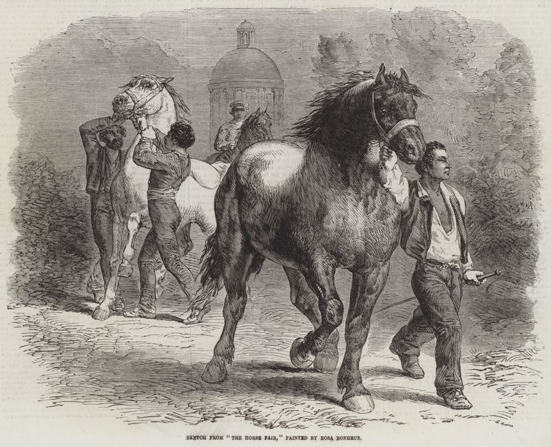 Esquisse de La Foire aux Chevaux - Rosa Bonheur