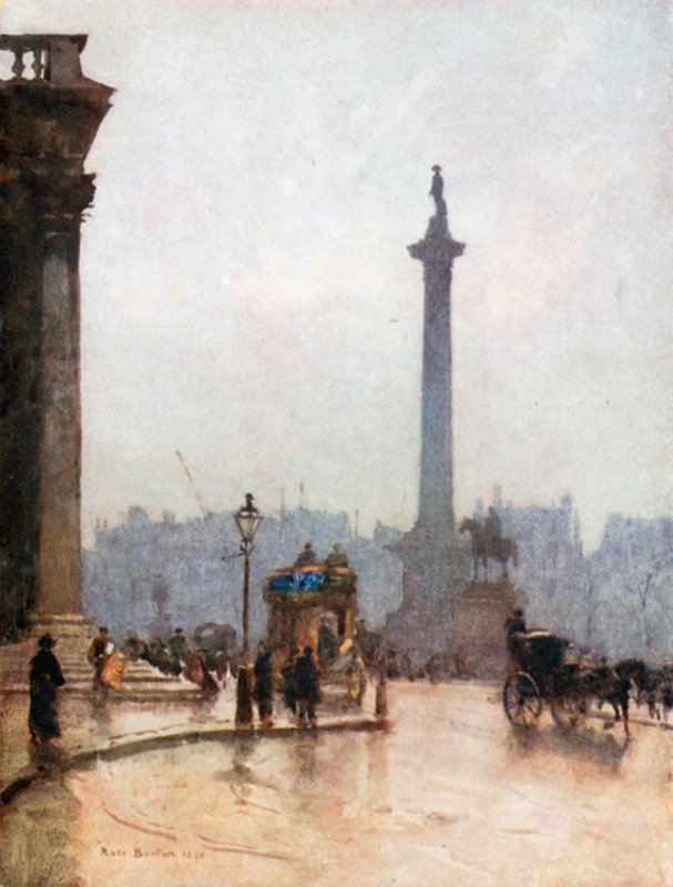 Colonne de Nelson et portique de St Martin-in-the-Fields - Rose Maynard Barton