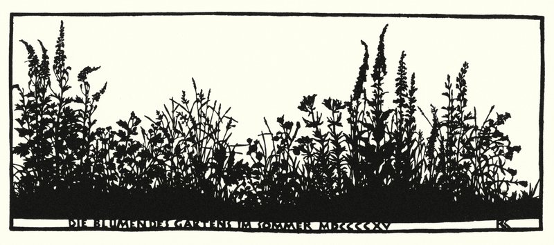 Page de Hausliches Leben, silhouettes de Rudolf Koch - Rudolf Koch