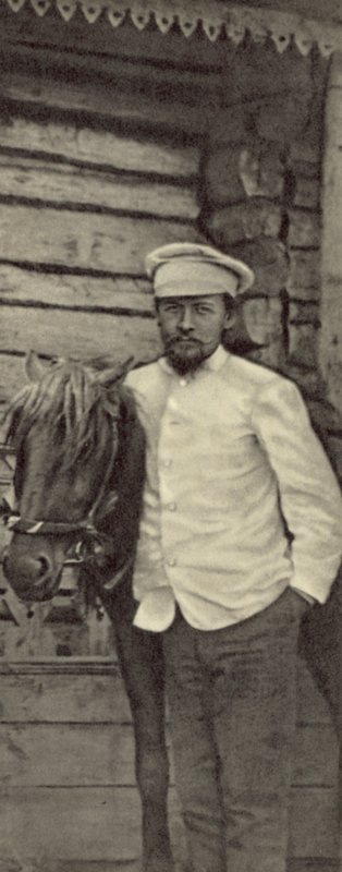 Anton Tchekhov dans son domaine de Melikhovo, Russie, juin 1898 - Russian Photographer