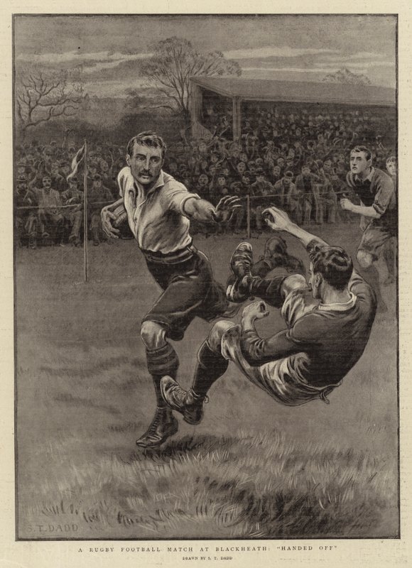 Match de rugby à Blackheath, repoussé - S.T. Dadd