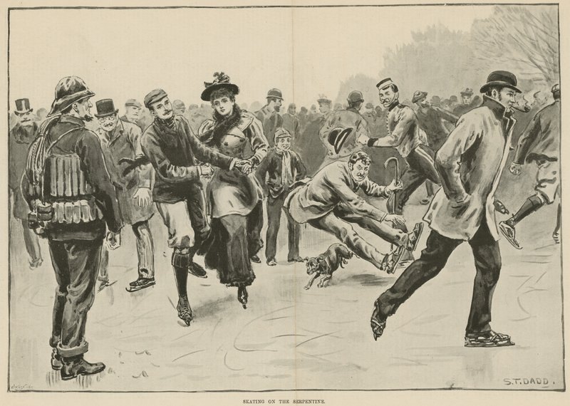 Patinage sur la Serpentine - S. T. Dadd