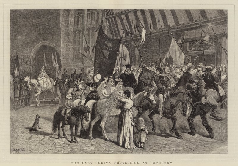 La procession de Lady Godiva à Coventry - Samuel Edmund Waller