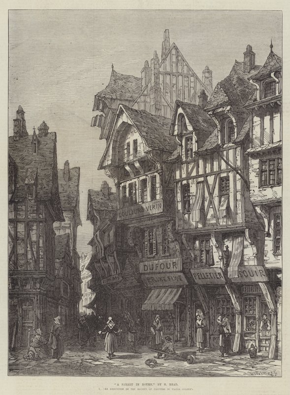 Une rue à Rouen - Samuel Read