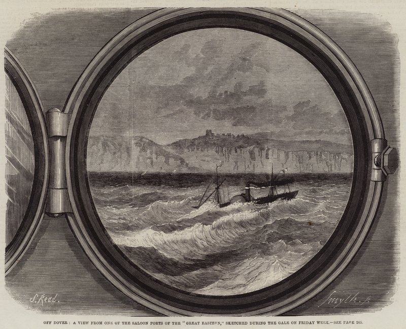 Au large de Douvres, vue depuis l