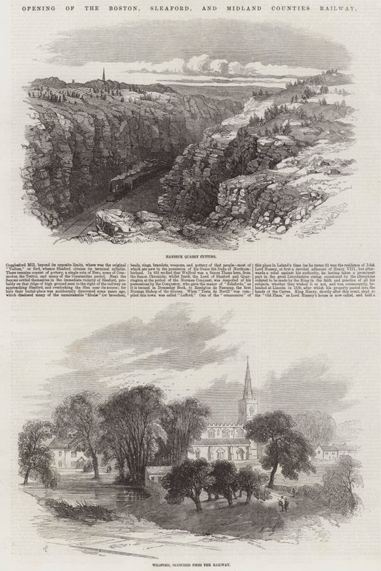Ouverture du Chemin de Fer de Boston, Sleaford et des Comtés du Midland - Samuel Read