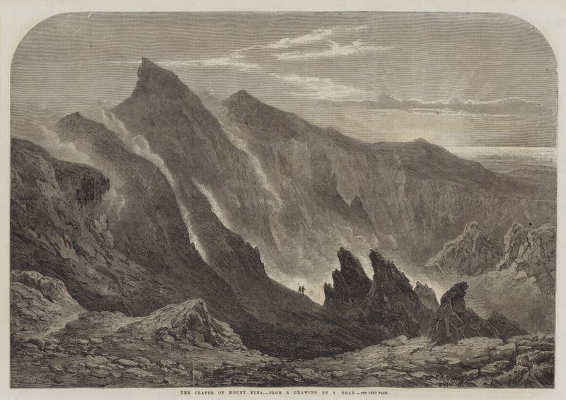 Le cratère du mont Etna - Samuel Read
