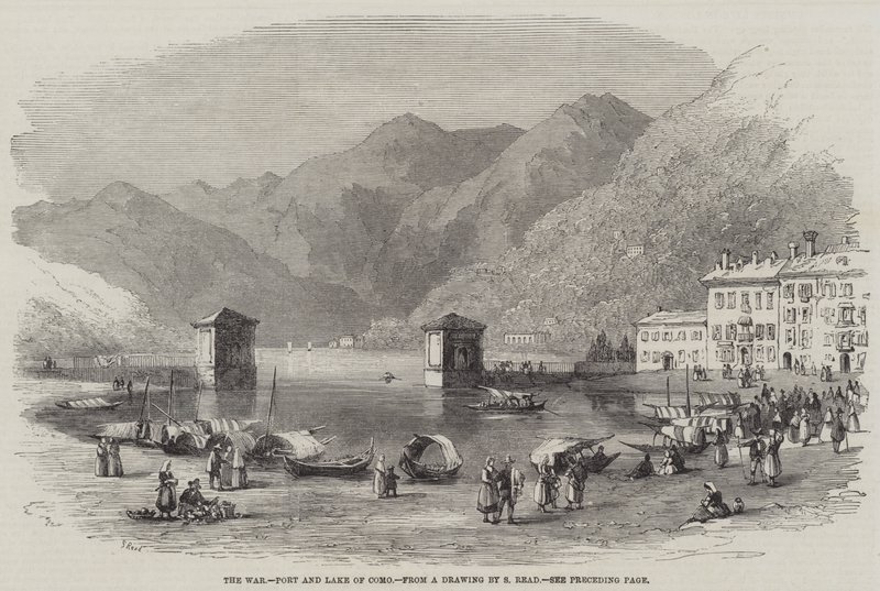 La guerre, port et lac de Côme - Samuel Read