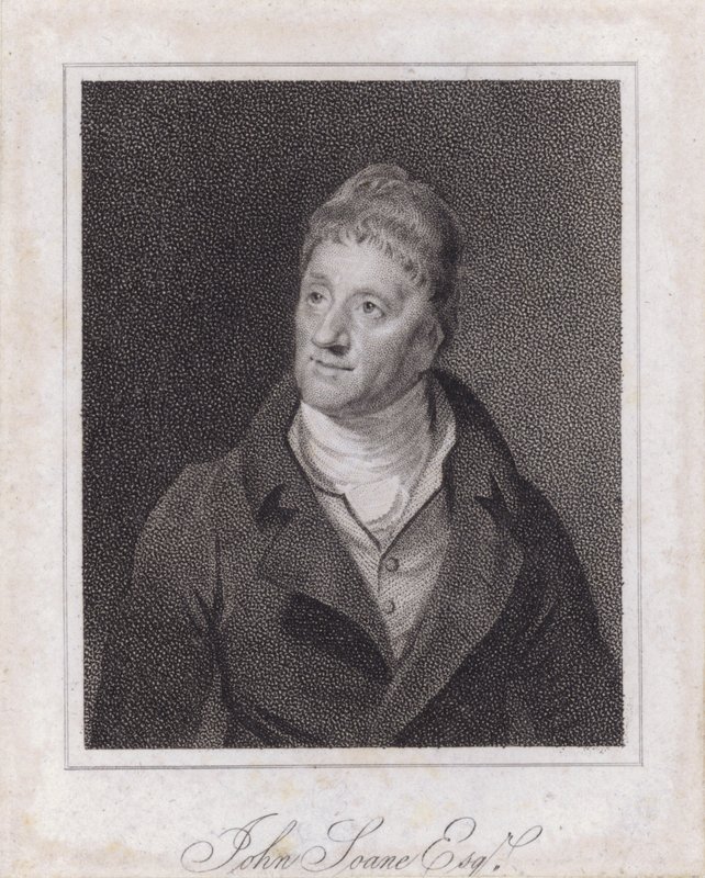 Sir John Soane, architecte et collectionneur anglais (gravure) - Samuel (after) Drummond