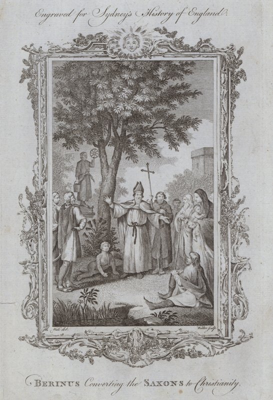 Berinus convertissant les Saxons au christianisme - Samuel (after) Wale