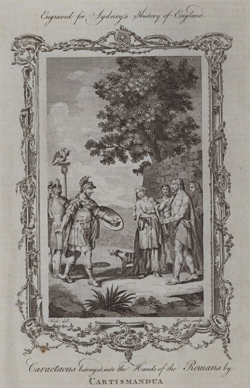 Caractacus trahi aux Romains par Cartismandua - Samuel (after) Wale