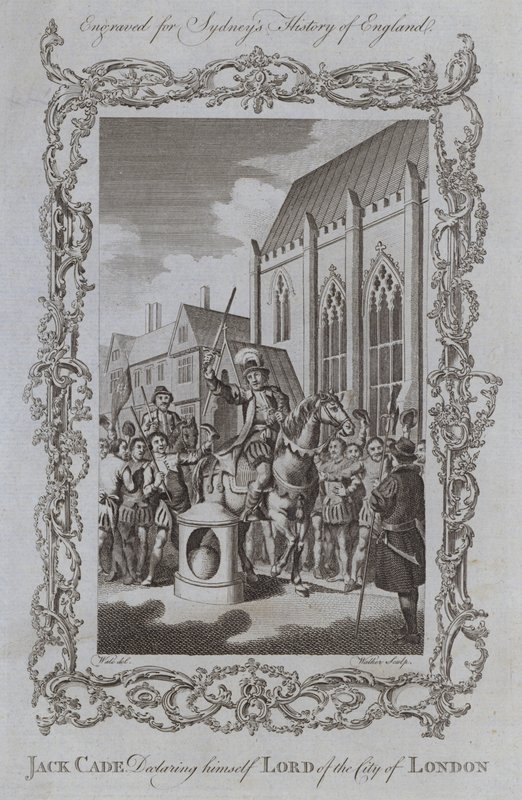 Jack Cade se déclarant seigneur de la ville de Londres - Samuel (after) Wale