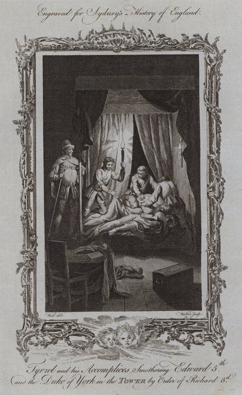 Tyrrel et ses complices étouffant Édouard V et le duc d