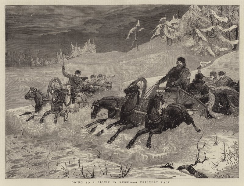 Aller pique-niquer en Russie, une course amicale - Samuel Edmund Waller