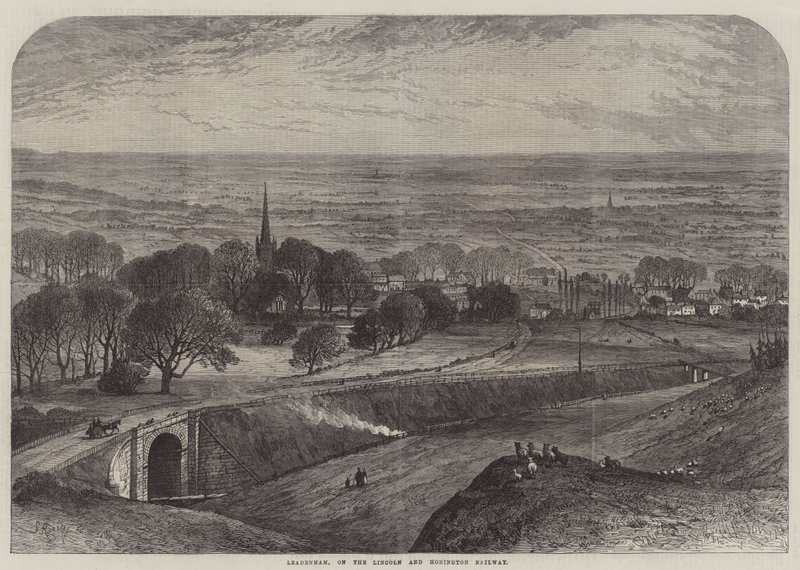 Leadenham, sur le chemin de fer de Lincoln et Honington - Samuel Read