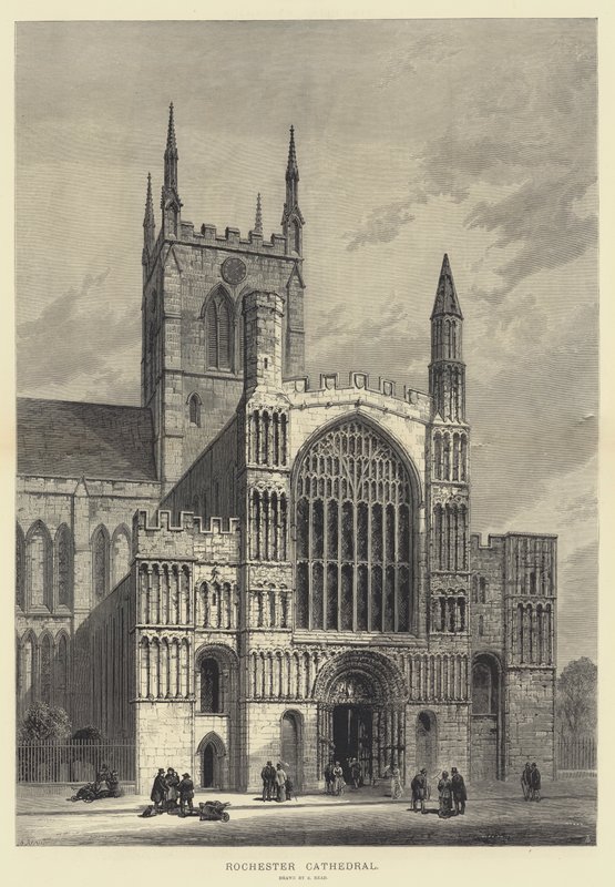 Cathédrale de Rochester (gravure) - Samuel Read