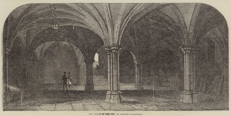 La crypte de la Guildhall de la ville de Londres - Samuel Read