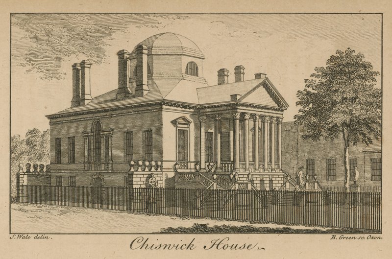Vue générale de Chiswick House - Samuel Wale