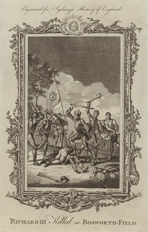 Le roi Richard III tué à la bataille de Bosworth - Samuel Wale