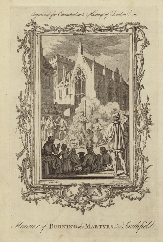 La manière de brûler les martyrs à Smithfield - Samuel Wale