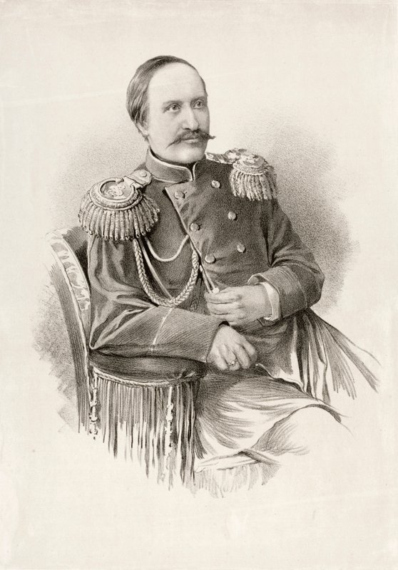 Comte Nikolaï Ignatiev, soldat, homme politique et diplomate russe (gravure) - School Russian