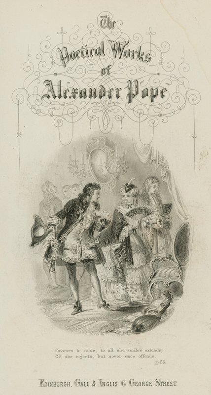 Scène du Viol du loquet, par Alexander Pope - Scottish School