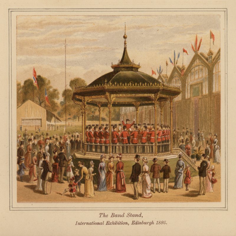 Le kiosque à musique, Exposition internationale, Édimbourg - Scottish School
