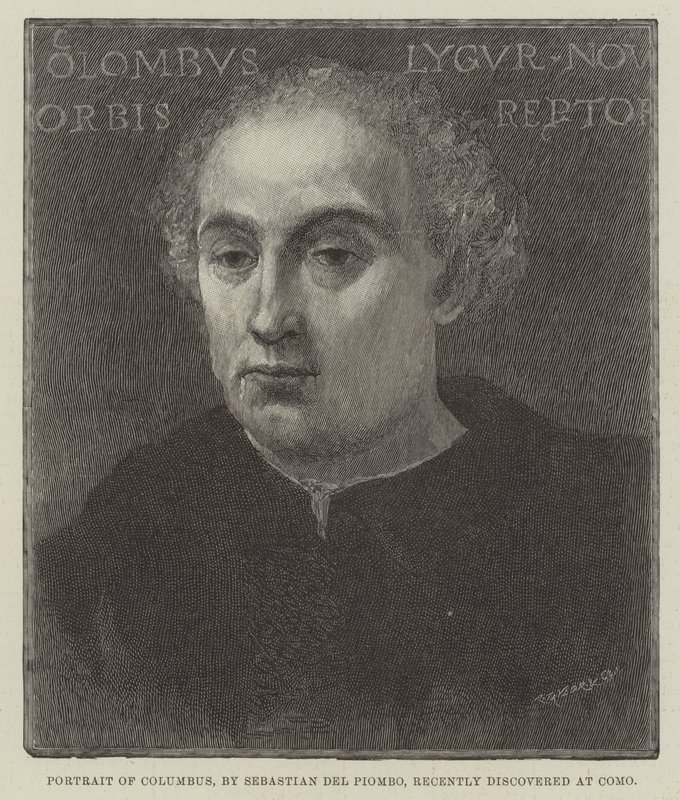 Portrait de Christophe Colomb, récemment découvert à Côme - Sebastiano del Piombo