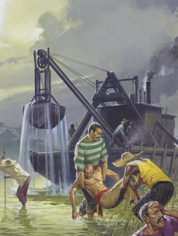 Construction du canal de Panama - Severino Baraldi