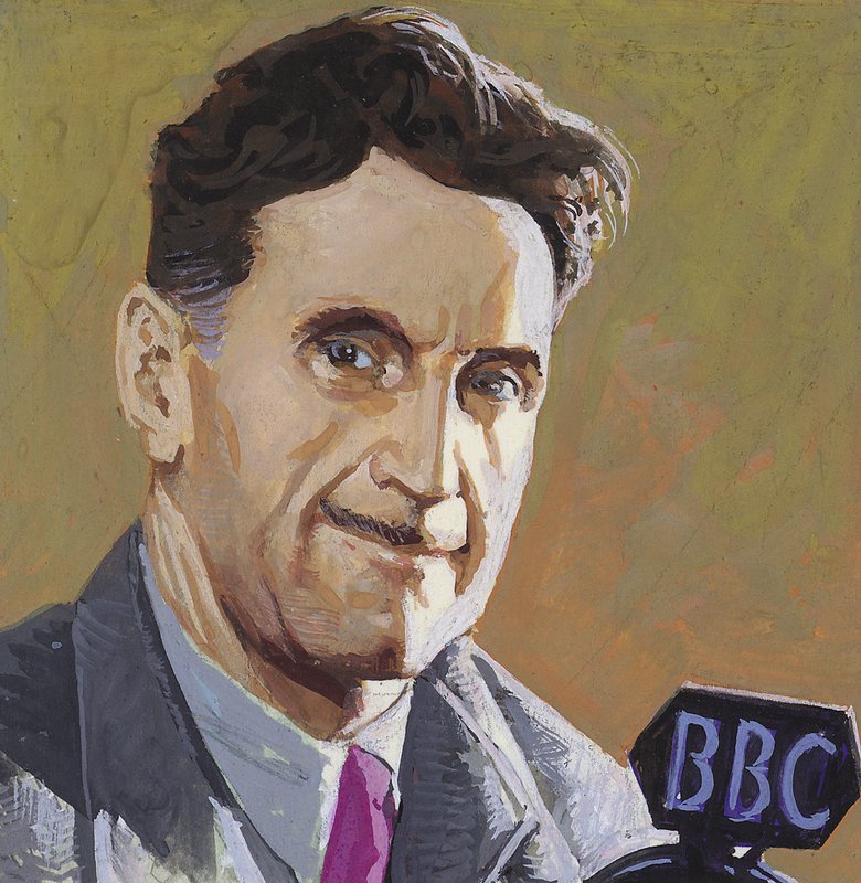 George Orwell (gouache sur papier) - Severino Baraldi