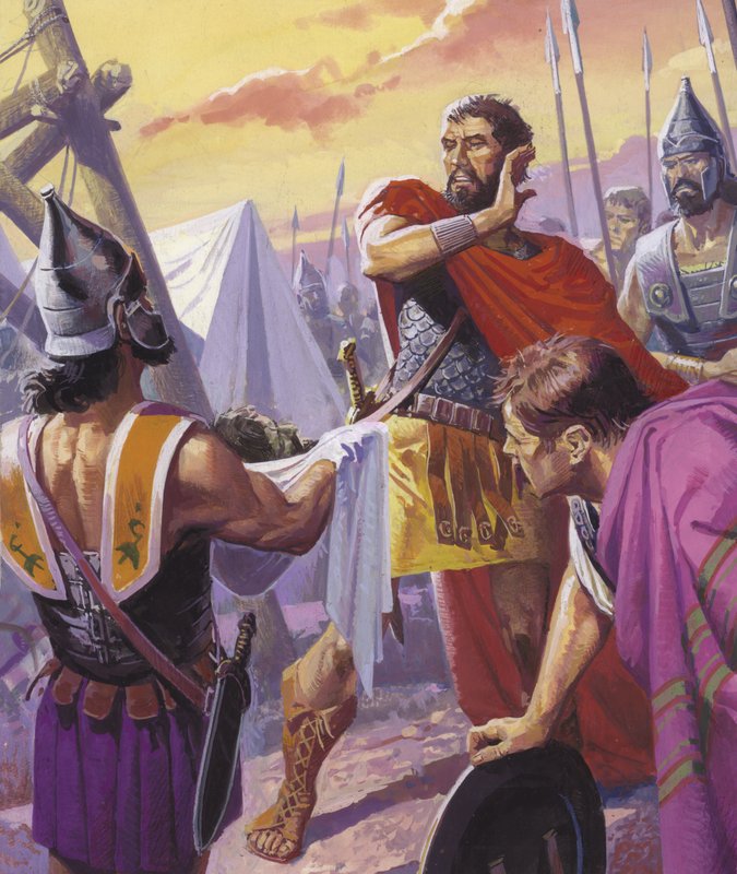 Hannibal découvre le destin macabre de son frère Hasdrubal - Severino Baraldi