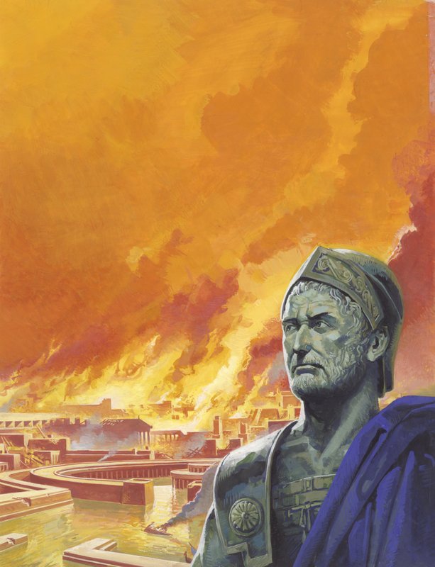 Hannibal et Carthage en flammes - Severino Baraldi