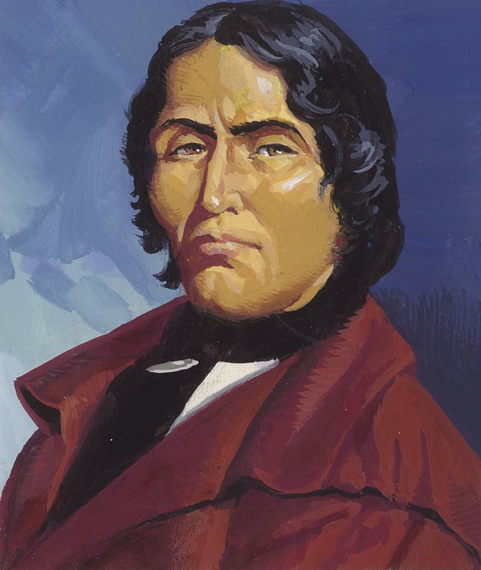 Tecumseh (gouache sur papier) - Severino Baraldi