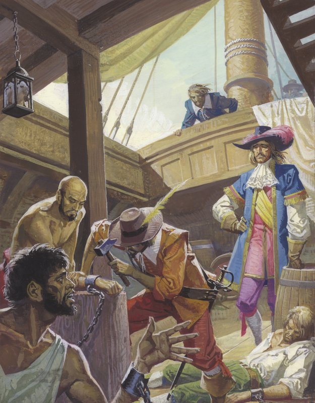 William Dampier fait mettre aux fers les mutins - Severino Baraldi