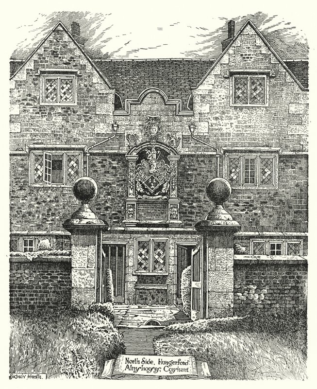 North Side, Hungerford Almshouses, Corsham - Sidney Heath
