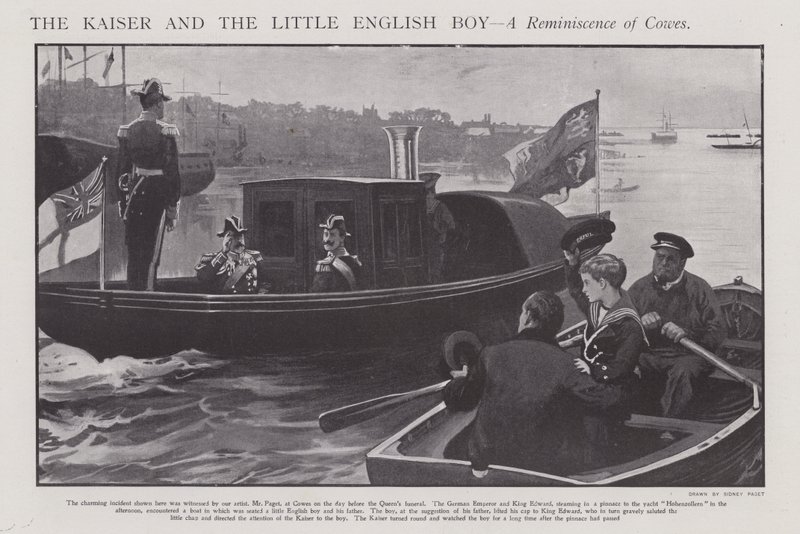 Le Kaiser et le petit garçon anglais - Un souvenir de Cowes - Sidney Paget