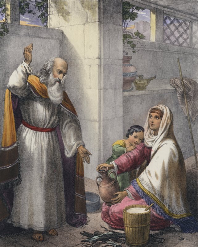 Élie et la veuve de Sarepta - Siegfried Detler Bendixen