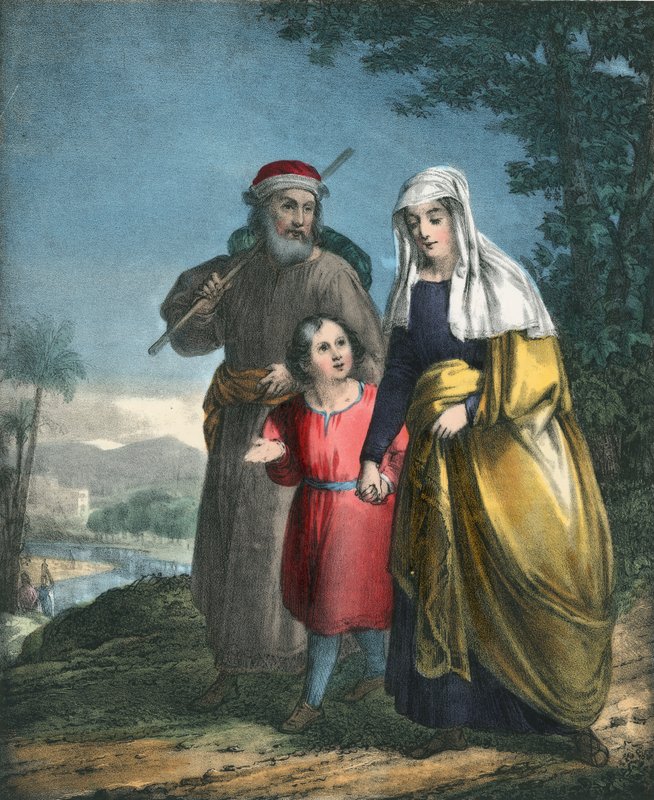 Jésus retournant avec ses parents à Nazareth - Siegfried Detler Bendixen